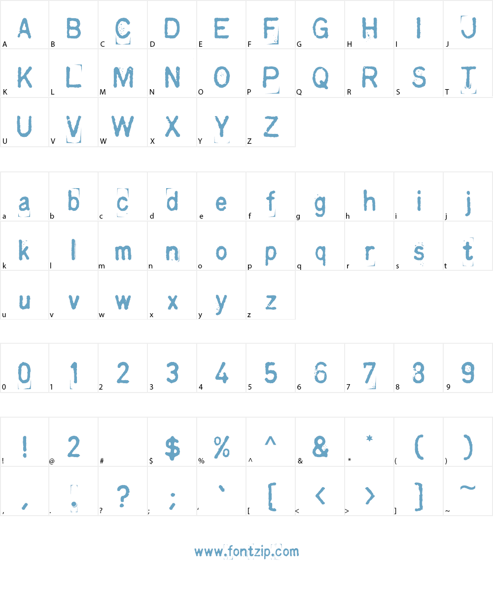 Kingthings Printingkit Font Character